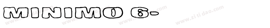 Minimo 6字体转换